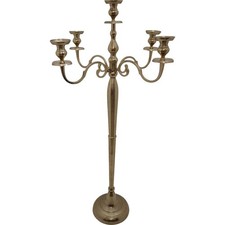 Deko Kerzenständer Kerzenhalter Brush gold 144 cm 5-armig