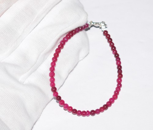 Rubin edelstein perlen armband - edelstein,