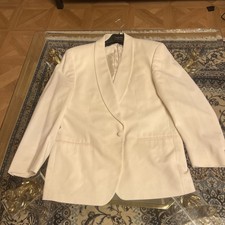 Wiliest  Smoking Anzug Gr.52 100% Viscose Weiss Top Zustand