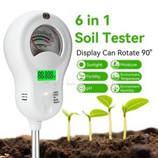 6 in 1 Digital Soil Tester PH Moisture Fertility Temperature Sunlight Plant Test