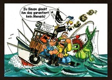 1 AK CARTOON HOCHSEEANGELN