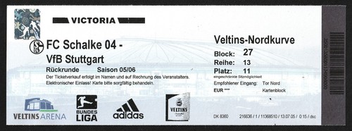Ticket 2005 fc schalke - |, 2005/06