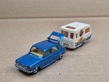 Majorette 368 Super Tandems Simca 1100 TI Caravan st Tropez trailer anhänger