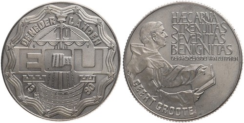 Medaille niederlande 10 - 10, ecu