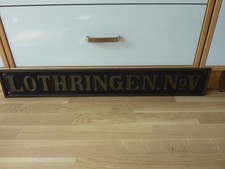 Lokschild, Eisenbahnschild "K.P.E.V " Lothringen No.V , GUBENBAHN, Länderbahn