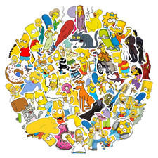 50x SIMPSONS Sticker Trickfilm