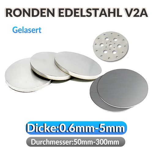 Platte ronde ronden edelstahl - platte,