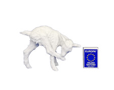 AK KAISER Porzellanfigur Ziege weiß 15 cm Gerhard Bochmann Bisquitporzellan 392