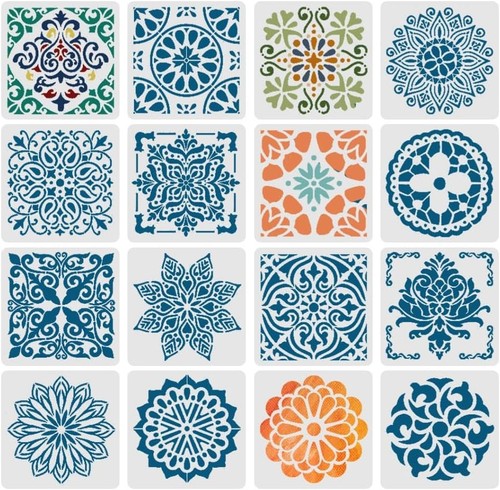 Mandala schablone set - schablone, set-16