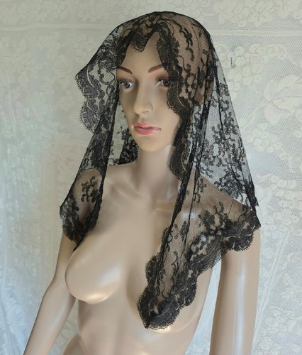 Sheer black lace - sheer,