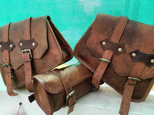 Vintage ziegenleder motorrad - ziegenleder,