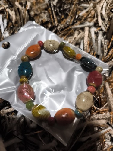 Bunt keramik armband - keramik, armband,