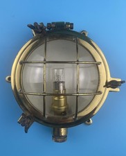 Gitterleuchte DAVEY Bootslampe Toplicht Messing