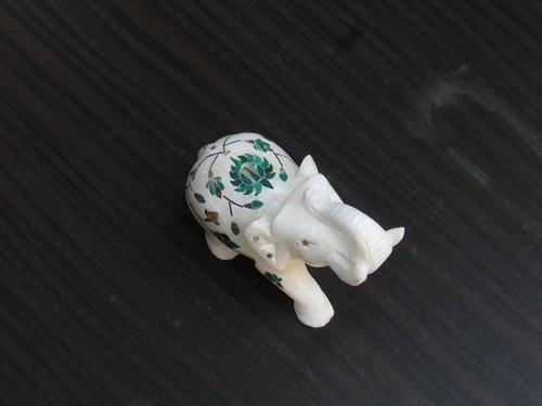 Marmor elefantenfigur - 3",