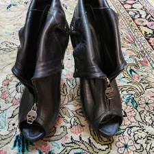 Stiefeletten Alexander McQueen, Gr. 36, anthrazit