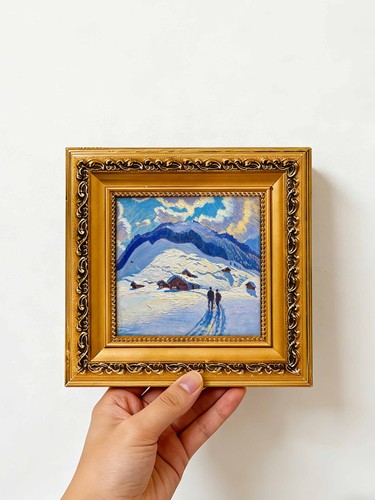 Verschneite berglandschaft - verschneite,