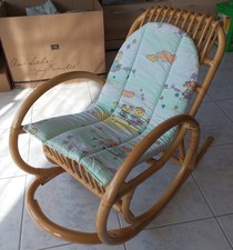 Vintage Schaukelstuhl Bambus für Kinder oder Puppen - gebraucht
