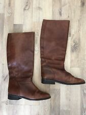 Reiterstiefel, cognac, braun, Gr. 38, genuine Leather, Leder, vintage