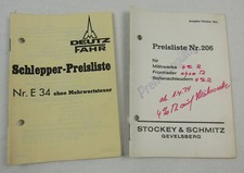 Deutz D 3006 4006 4506 5006 5506 + Allrad Schlepper Preisliste + S&S Anbaugeräte