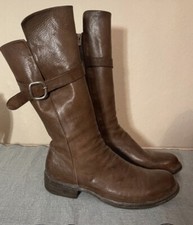 Officine Creative 38,5 Stiefel Braun Boots Reiterstiefel Rockstiefel