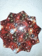 Weihnachtsteller - Sternform, Dekoteller, Kunststoff