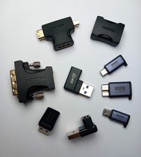HDMI USB A B C Micro Mini 2.0 3.0 3.2 Adapter Extender Connector Link Winkel