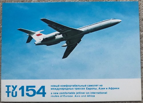 Flugzeug postkarte tupolev - tupolev, tu