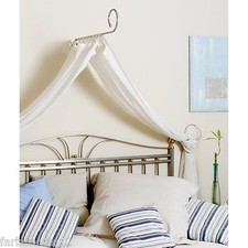 Himmelbett Set 80cm Baldachin schwarz Himmelbettstange Betthimmel Gardinenstange