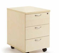 Rollcontainer - vier Dekore - Tiefe 500mm - abschließbar - Korpus montiert