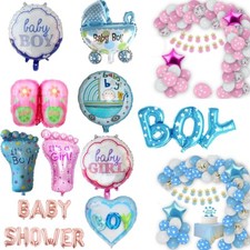 Baby Shower Gender Reveal Bogen Luftballons blau rosa Motiv PARTY DEKO BALLONS