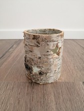 Deko Weihnachten Birken Holz Teelicht Windlicht von Depot