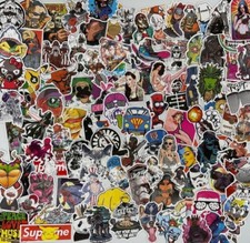 100 Sticker Aufkleber