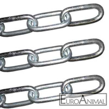 Stahlkette Kette verzinkt langgliedrig Gliederkette Schweißkette nach DIN 5685