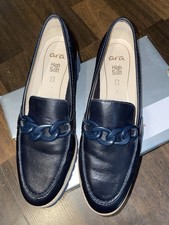 NEU Ara Kent 2.0  blau gr 41 UK 7 Damenschuhe Collegeschuh