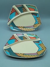 Rosenthal Flash one Dorothy Hafner 2 Fondueteller 27 x 21,5 cm Pop Art