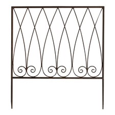 Beetzaun aus Metall 50 x 44,5 cm | Gartenzaun zum Stecken kleiner Dekozaun Zaun 