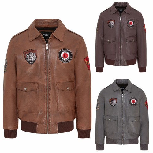 Herren badged vintage leder - herren,