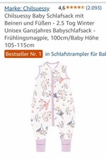 Schlafsack mit Füßen Sommer/ Frühling/ Ganzjahres Baby Kind 105 - 115 Cm