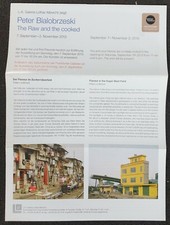 Peter Bialobrzeski - "The raw and the cooked". Ausstellungs-Faltflyer 2013.