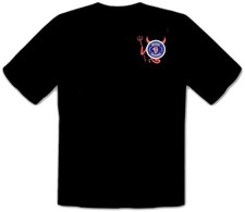 Scania Devil Auto Bestickte Schwarze T-Shirt Premium-Qualität - 4064-SW