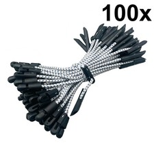 100x Elastische Bungee Kippkrawatte Stoßkordel Plane Blech Netz Gerüst
