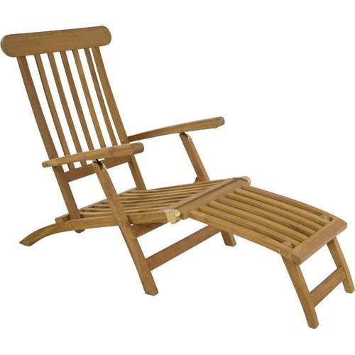Teak deckchair natur 148 60 - natur,