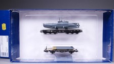 H0 DC Liliput L240068 Set U-Boot-Transport "Seehund" U 329 DRG in OVP #WA_32
