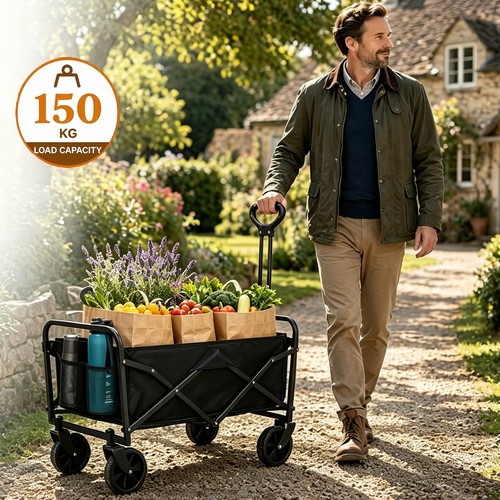 150kg bollerwagen faltbar 600d - bollerwagen,