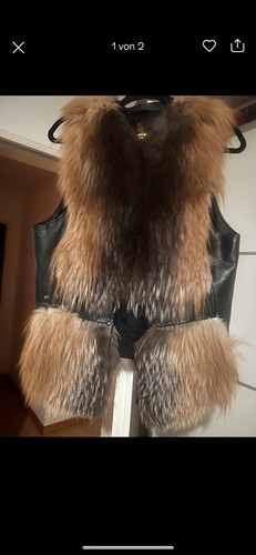 Echt pelz weste - pelz,