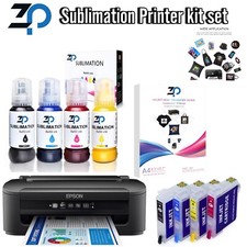 Farbstoff Sublimation Drucker Set Epson WF-2110 16xL Patrone ARC Tinte 400ml Set