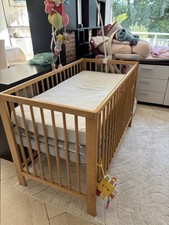für Babys 120x60cm mit Matratze und Gitterbett Komplett Set