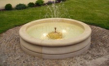 🔶Brunnenbecken Bellagio Pumpe GFK Wanne Düse Springbrunnen Steinkunst BLACKFORM