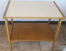 60er Jahre Couch- Beistelltisch Resopalplatte