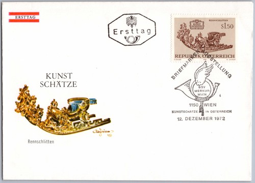 österreich fdc wien - fdc, 1972